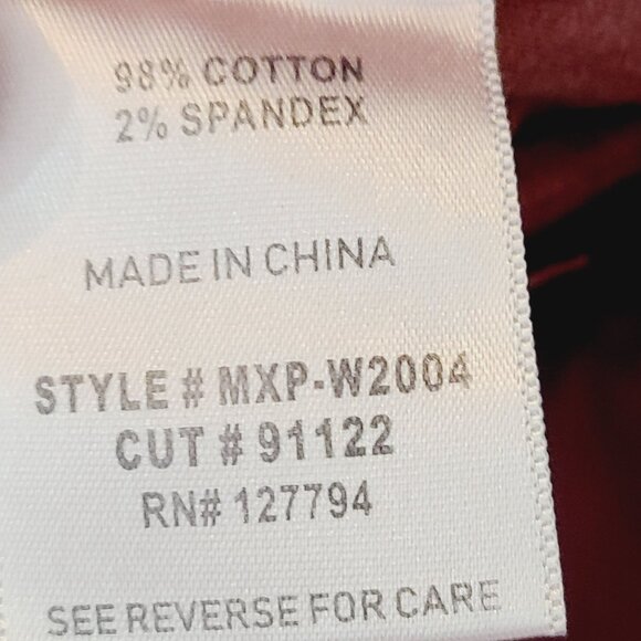 Mica Los Angles Women's  Button Fly Barrel Crop Denim Pants Size 16W - Picture 7 of 7